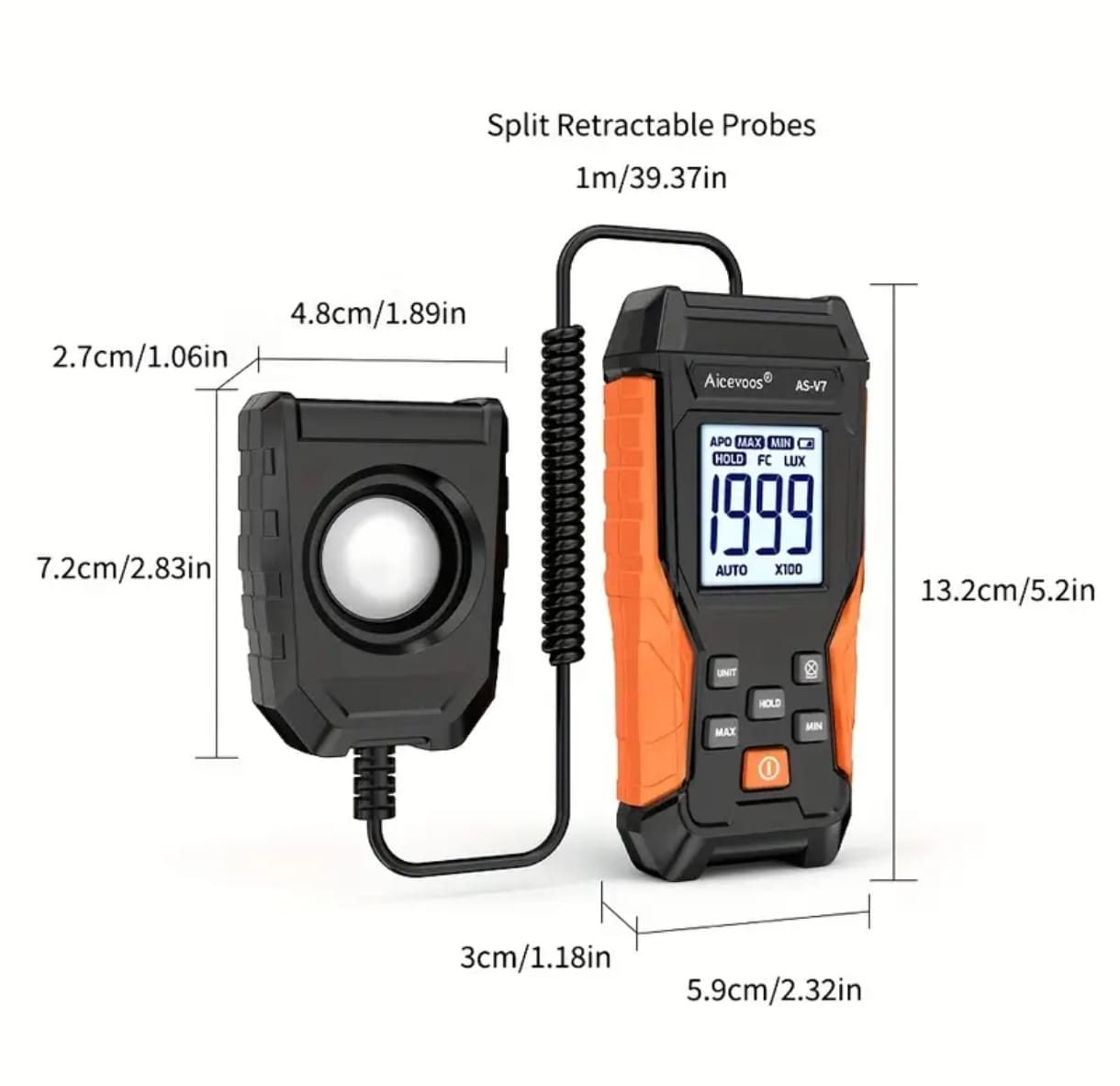 قياس شدة الإضاءة الرقمي (Digital Lux Meter)