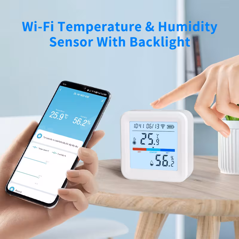مستشعر درجة الحرارة والرطوبة Wifi